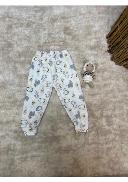 Sevimli Hayvan Desenli 2’li Çocuk Pijama Takımı – %100 Pamuk – 3-4 Yaş – Uzun Kollu Yumuşak Çocuk Pijaması modelleri