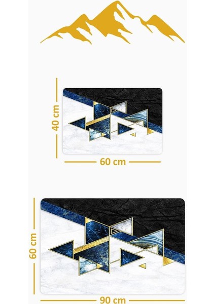 Yıkanabilir Kaymaz Tabanlı Modern Desenli 2'li Banyo Paspas Takımı BPS0027 fiyatları