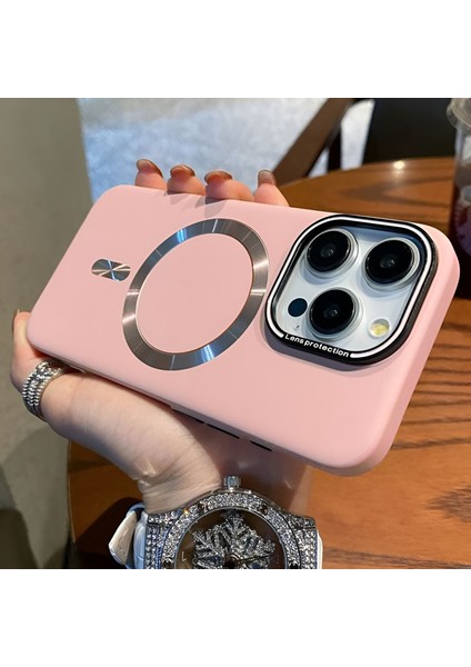 Iphone 16 Pro Uyumlu Lens Koruma Hediyeli Mat Magsafe Özellikli Kılıf