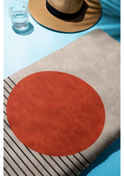 Dijital Baskı Plaj Deniz Havlusu Soyut Desenli Peştamal HVL0154 fiyatları