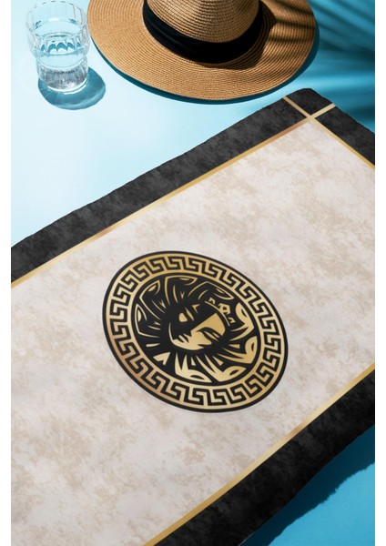 Dijital Baskı Plaj Deniz Havlusu Apollo Modern Desenli Peştamal HVL0233 fiyatları