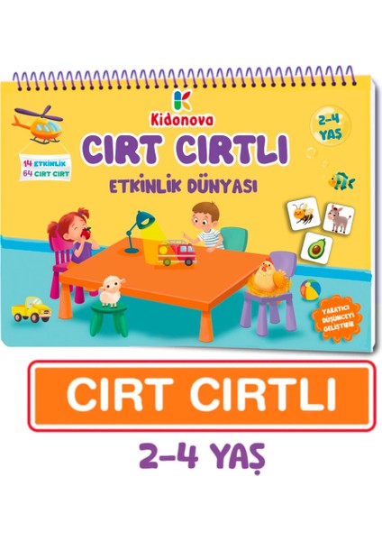 Minik Dahiler: Cırt Cırtlı Etkinlik Kitabım 2'li Set (1-3 Yaş, 2-4 Yaş) indirimleri