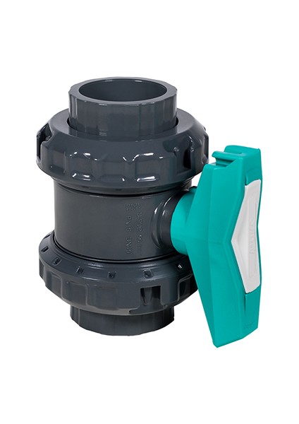 Uh-Pvc Yapıştırma Muflu Küresel Su Vanası Ø40-PN16