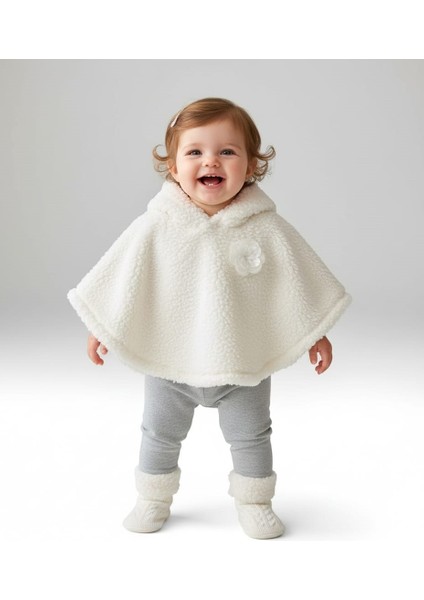 Kapüşonlu Bebek Panço Takım
