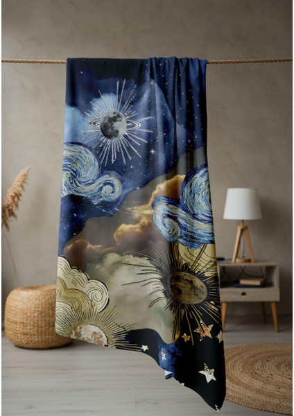 Dijital Baskı Plaj Deniz Havlusu Modern Desenli Peştamal (80X160 Cm) HVL0057 fiyatları