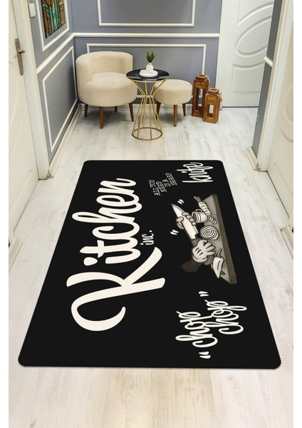 Kitchen Desenli Dijital Baskı Kaymaz Taban Mutfak Halısı H0033 fiyatları