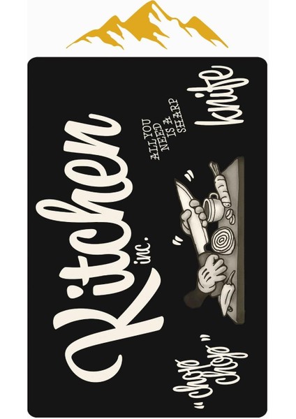 Kitchen Desenli Dijital Baskı Kaymaz Taban Mutfak Halısı H0033 modelleri