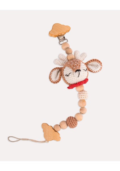 Rudy The Deer Amigurumi Doğal Ahşap ve Organik Pamuk Oyuncak & Çıngırak Seti fiyatları