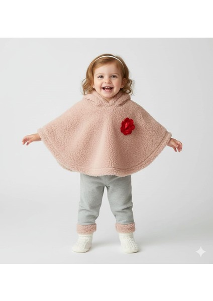 Kapüşonlu Bebek Panço Takım