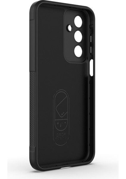 Galaxy A17 Kılıf Esnek Tpu Oyuklu Arka Yüzey Tasarımlı Zore Etnik Silikon Kapak - Siyah