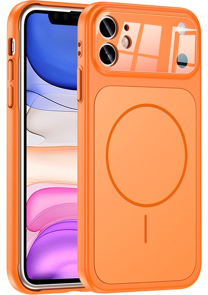 iPhone 11 Kılıf Zore M-Safe Şarj Özellikli Kamera Korumalı Formen Kapak - Gold fiyatları