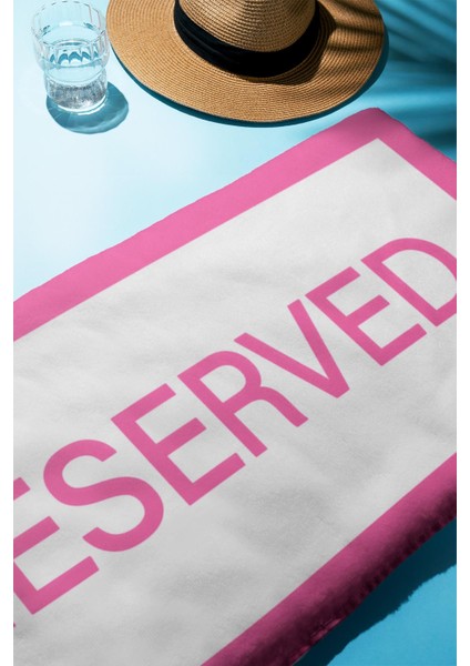 Dijital Baskı Plaj Deniz Havlusu Reserved Desenli Peştamal HVL0010 fiyatları