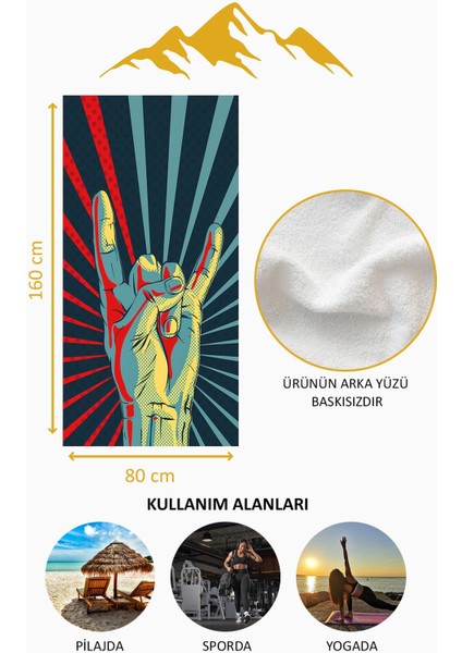 Dijital Baskı Plaj Deniz Havlusu Retro Desenli Peştamal HVL0145 fırsatları