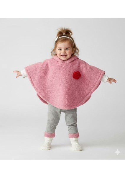 Kapüşonlu Bebek Panço Takım