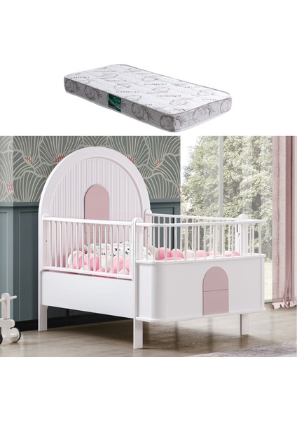 Mdf Beşik, Venüs Büyüyen Beşik + 1 Adet Comfort Yatak 90X130