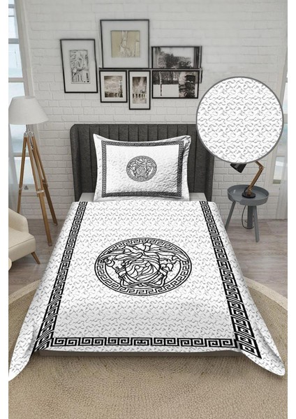 Parlak Kadife Kumaş Kapitoneli Tek Kişilik Yatak Örtüsü Seti (2 Parça) TKY0007 fiyatları