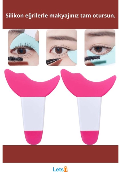 Yumuşak Silikon Göz Makyajı Yardımcısı Maskara ve Eyeliner Uygulayıcı fiyatları