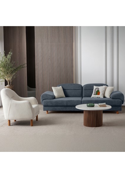 Lizbon Yataklı Sandıklı Koltuk Takımı 3+3+1+1 Mavi indirimleri