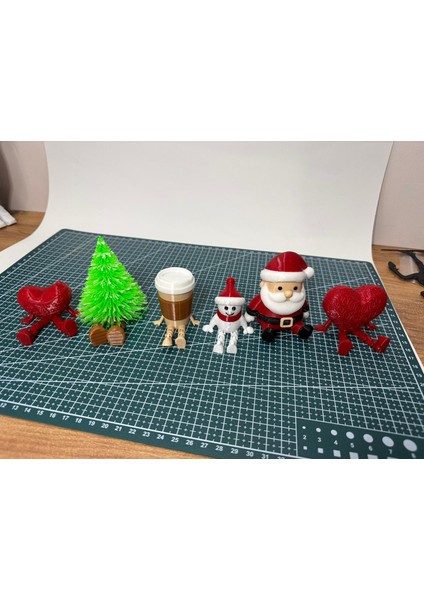 Premium Minyatür Dekor Seti,kahve Köşesi,mutfak Dekorasyon Figürleri,yılbaşı Dekor,ağaç,kardan Adam fiyatları