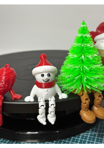 Premium Minyatür Dekor Seti,kahve Köşesi,mutfak Dekorasyon Figürleri,yılbaşı Dekor,ağaç,kardan Adam