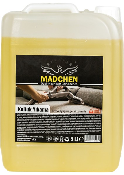 Koltuk Yıkama Deterjanı5 Ltkonsantre Köpüksüz modelleri