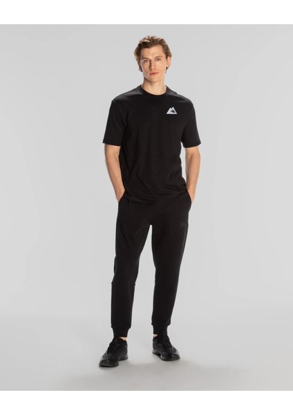 Frotis Erkek Siyah Regular Fit Tişört modelleri