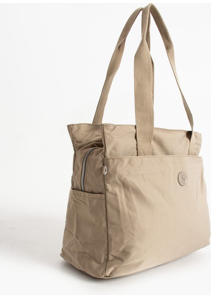 Kadın Büyük Boy 4 Bölmeli Suya Dayanıklı Paraşüt Kumaş Çapraz ve Omuz Askılı Çanta 7004