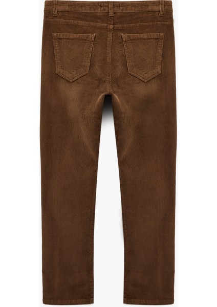 Pamuklu Normal Bel Cepli Fitilli Kadife Pantolon fiyatları