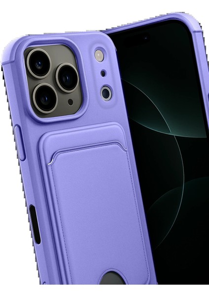 Apple iPhone 17 Pro Kelvin Kartvizitli Silikon - LILA-(5796) - TG0012-2RL615 modelleri