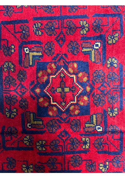 El Dokuma Afgan Halı Yıldız Desenli Bordo Renk 6 Metre Kare indirimleri