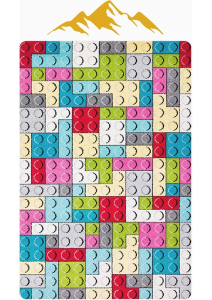 Parlak Kadife Kumaş Dijital Baskı Dot Kaymaz Tabanlı Çocuk ve Genç Odası Halısı H1135 modelleri