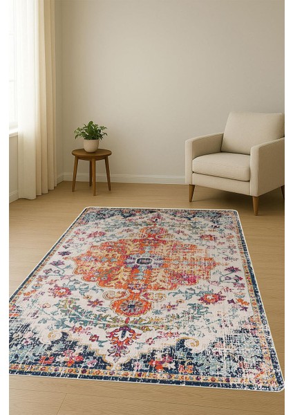 Parlak Kadife Kumaş Dijital Baskı Vintage Desenli Dot Kaymaz Tabanlı Halı H0099 fiyatları