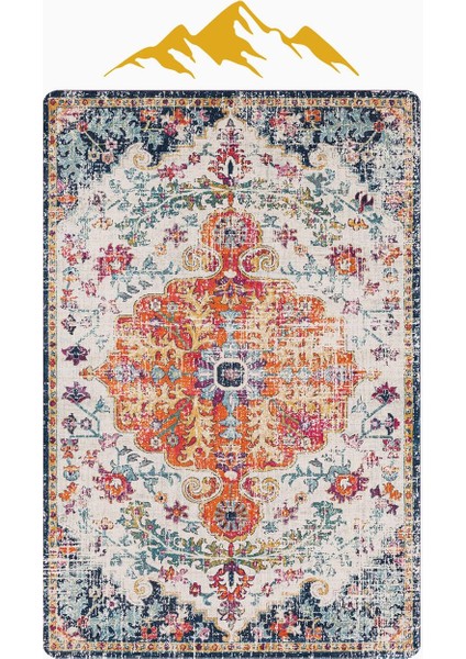 Parlak Kadife Kumaş Dijital Baskı Vintage Desenli Dot Kaymaz Tabanlı Halı H0099 modelleri