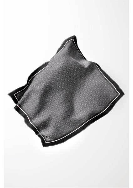 Twill V Desenli Füme Renkli 90X90 Eşarp (Ipek Içermez) Dikim Şekli : El Dikişi modelleri