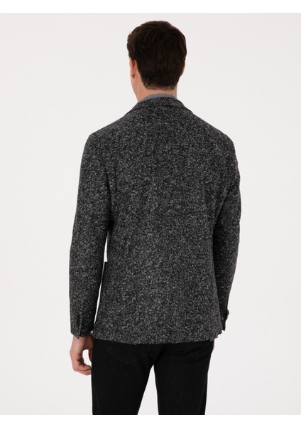 Erkek Füme Ex.slim Fit Yün Karışımlı Ceket 50272729-VR058