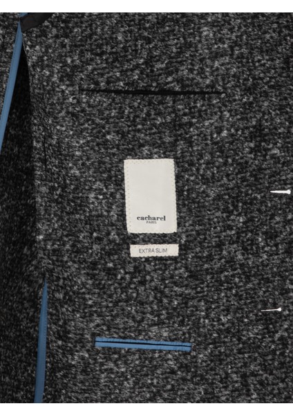 Erkek Füme Ex.slim Fit Yün Karışımlı Ceket 50272729-VR058