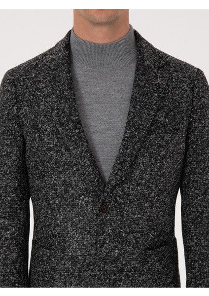 Erkek Füme Ex.slim Fit Yün Karışımlı Ceket 50272729-VR058
