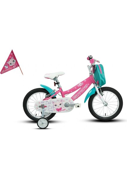 Moggy Kız Çocuk Bisikleti 250H V 20 Jant Pembe Beyaz Turkuaz