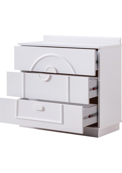 Şifonyer, Dolunay 3 Çekmeceli Şifonyer - Beyaz modelleri