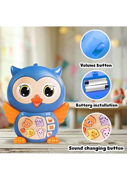 Oyuncak Işıklı ve Müzikli Eğitici Baykuş Bebek Piyanosu (Ses Kademeli) Eğitici Bebek Oyuncakları indirimleri