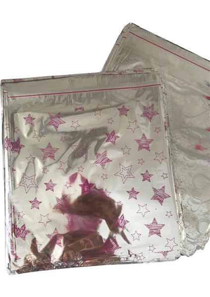 20X25 Hediye Paketi Bantlı Yapışkanlı Metalize 50 Adet fiyatları