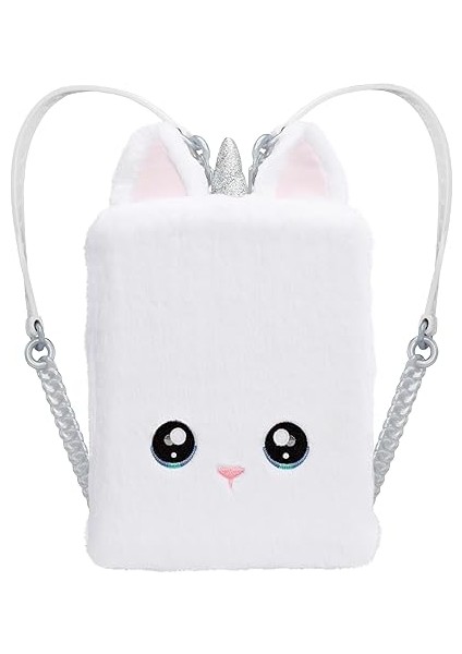 Na! Na! Surprise 3'ü 1 Arada Sırt Çantası Yatak Odası Unicorn Oyun Seti Whitney Sparkles Moda Bebek, Bulanık Beyaz Tek Boynuzlu At Sırt Çantası, Yastık ve Battaniyeli Dolap, Çocuklar Hediye, Yaş 4 fiyatları