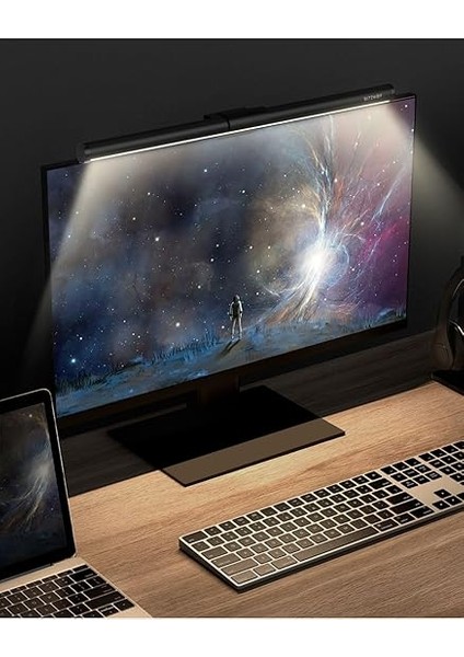 Bw-Cml2 Air Monitör Işık Çubuğu Dokunmatik Kontrol Göz Koruması Yanması 300-1000LUX E-Okuma Işığı fırsatları