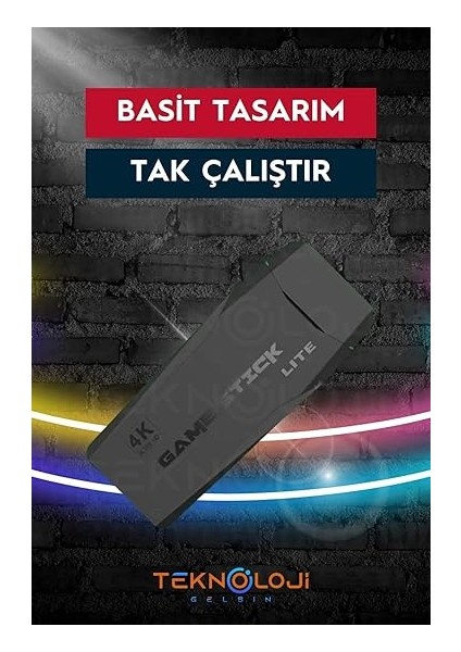 Atari 2.4g Uyumlu Kablosuz Çift Kol Atari Retro 20000 Oyun Game Stick modelleri