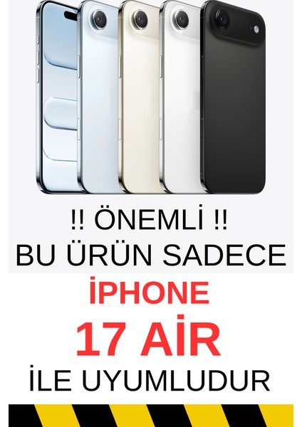 Iphone 17 Air Uyumlu Desenli Şeffaf Silikon Kılıf fiyatları
