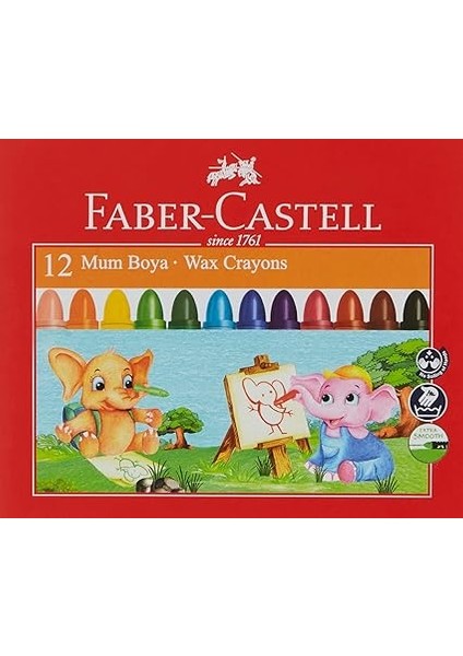 Süper Yıkanabilir Mum Boya, 12 Renk, Leke Bırakmaz, Jumbo Boy, Parlak ve Yoğun Renkler fırsatları