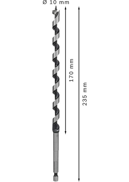 Professional Matkap ve Kırıcı Delici Uçları, Ahşap Matkap, Gri, 1 Adet modelleri