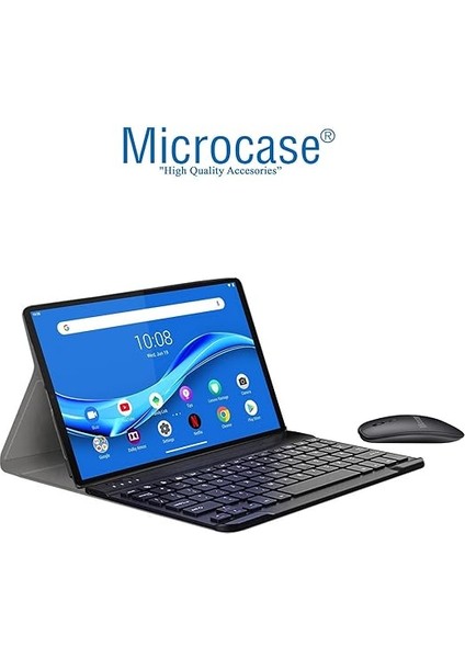 Lenovo M10 Fhd Plus 10.3" TB-X606 X606F ile Uyumlu Bluetooth Klavye ve Mouse + Standlı Kılıf - Bkk6 fiyatları