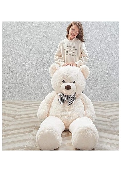 Ayı 120 cm Papyonlu Sevimli Ayı - Sevgiliye En Özel Hediye Beyaz fırsatları