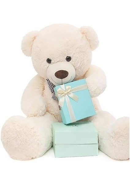 Ayı 120 cm Papyonlu Sevimli Ayı - Sevgiliye En Özel Hediye Beyaz indirimleri